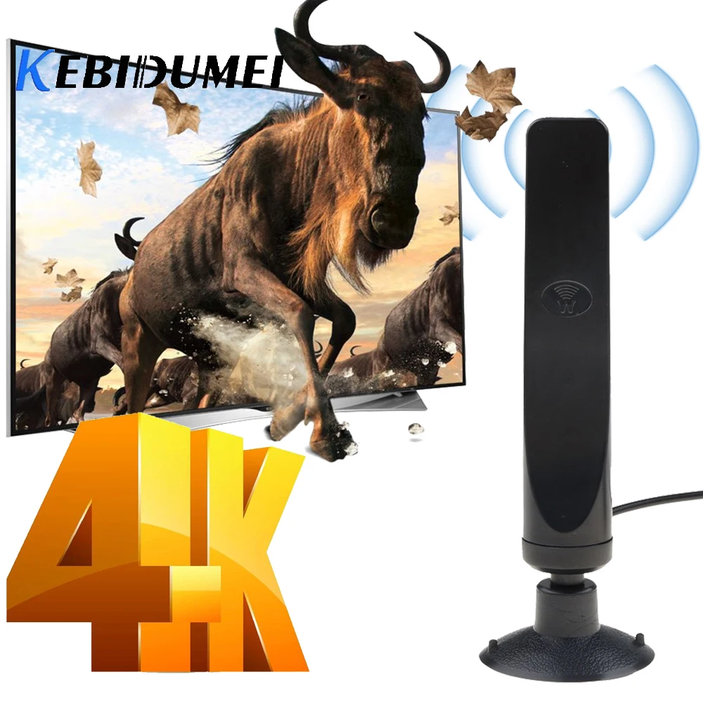 Kebidumei 12dBi Внутренняя антенна HD ТВ антенна для DVB-T ТВ HD ТВ цифровая Freeview HD ТВ антенна усилитель с лучшим сигналом