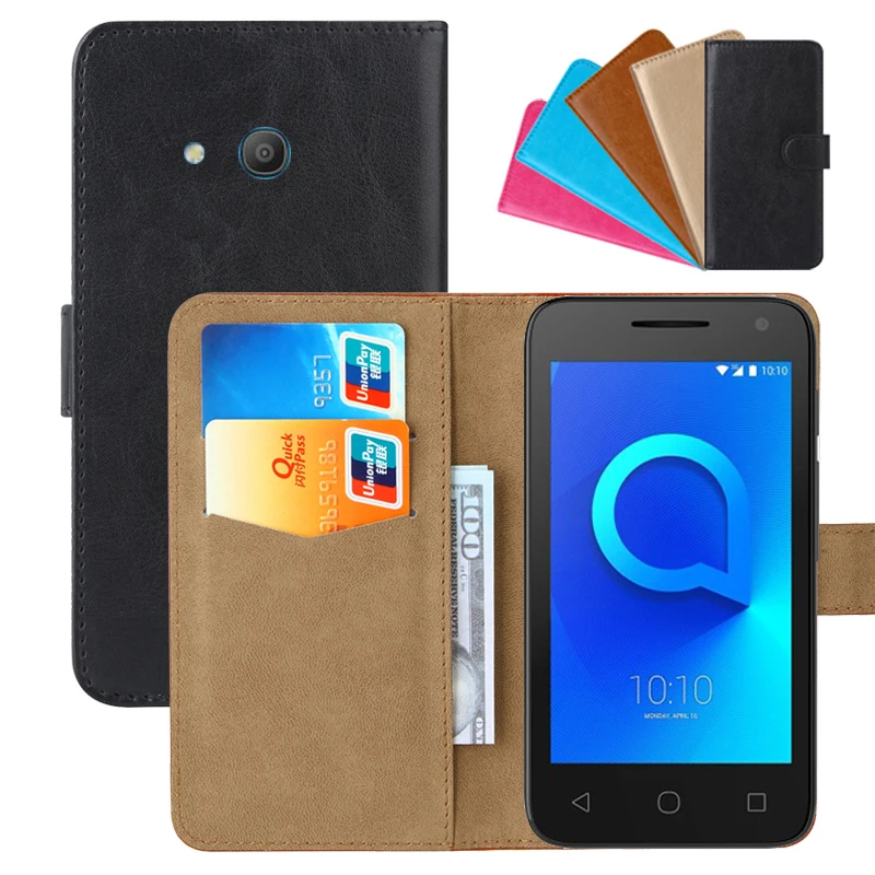 Роскошный чехол кошелек для Alcatel 1E (U3 2018) Ретро флип из искусственной кожи с