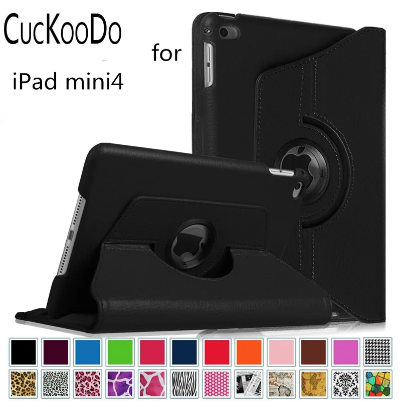 CucKooDo для iPad mini 4 умный чехол из искусственной кожи с вращающейся на 360 градусов