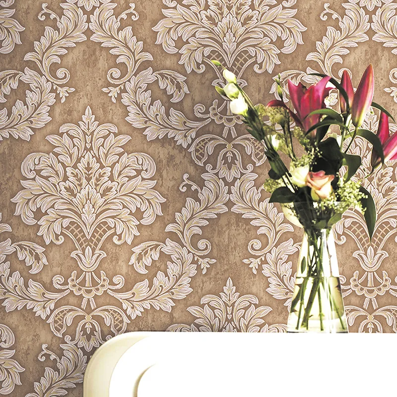 European 3D Non-woven Wallpaper Vertical Stripes Sprinkle Gold Living Room Bedroom Background Wall Paper Wholesale | Обустройство