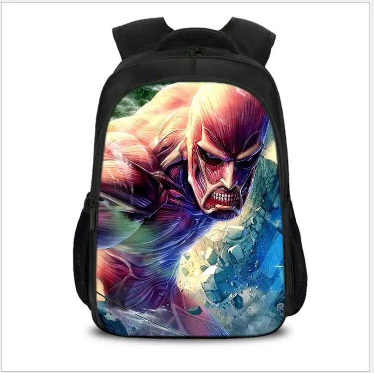 Аниме атака на Титанов Bagpack Eren рюкзаки для подростков детей школьные ранцы