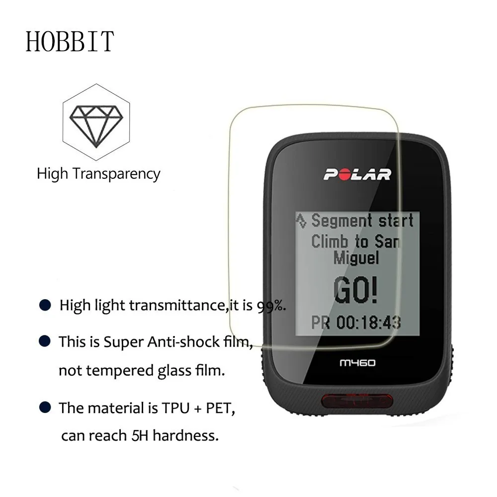 3 упаковки для Polar M460 GPS для велосипеда Компьютерные аксессуары Взрывозащищенная защитная пленка для экрана против царапин