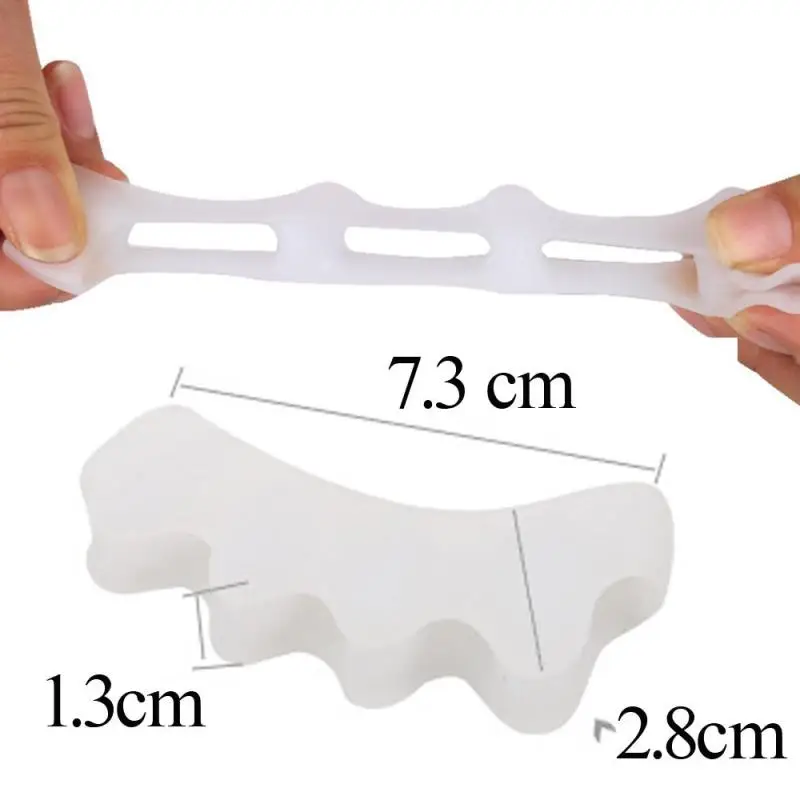 2PCS Toe Separators Foot Care Tool Silicone Protector Straightener Spreader Correctors Alignment Overlapping Toes Orthotics Z3 |