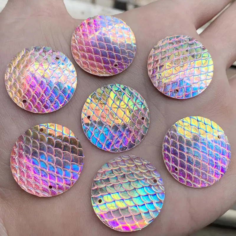 12 шт AB цветные стразы в форме змеи круглые бусины из смолы с плоской задней