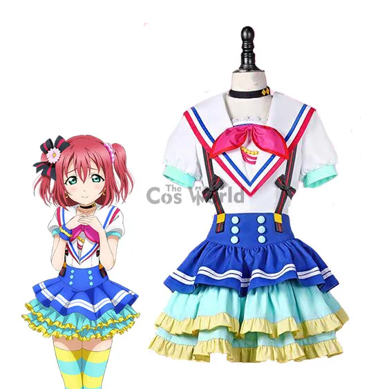 

Прекрасно! Солнечный свет! Косплей-костюмы Aqours, платье с рубинами, сердце-прыгание