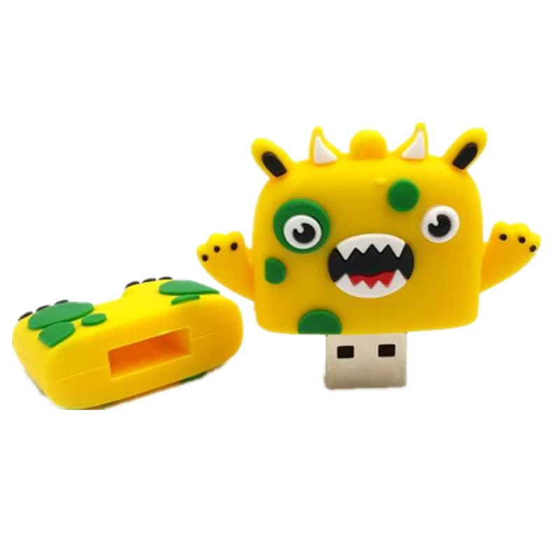 Флеш накопитель с мультяшными животными Usb флеш 128 ГБ лисой лошадью роботом 32 64 16