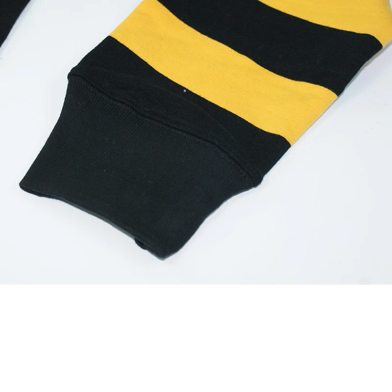 США стиль тюрьма большая полоса с длинным рукавом Футболка мужская мотоциклист