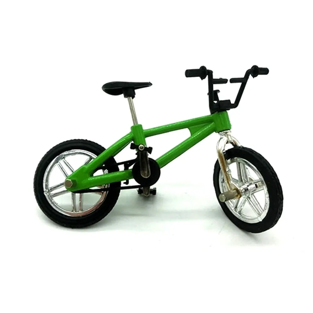 Мини-Пальчиковые игрушечные велосипеды bmx мини-велосипед горный велосипед Скутер для пальца вентилятор интерес игрушки коллекции Декор без тормоза Синий - Цвет: without brake green