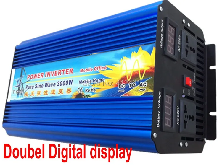 

3000W Inverter Pure Sine Wave Peak Power 6000W