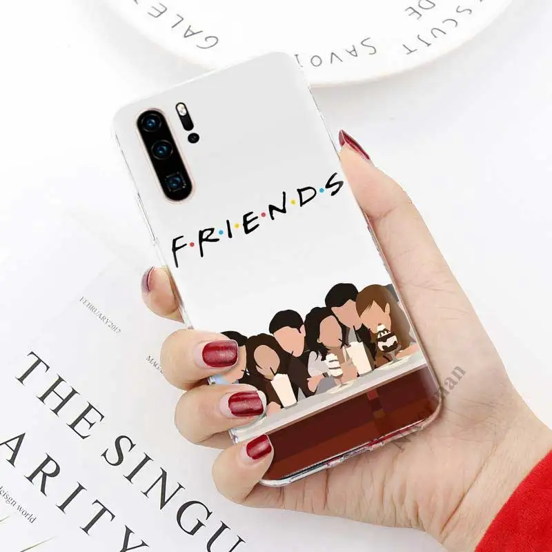 Мягкий чехол из ТПУ для huawei P30 P20 Pro P30 P20 Lite P10 P9 Lite P Smart Plus Friends tv дверь прозрачный силиконовый чехол