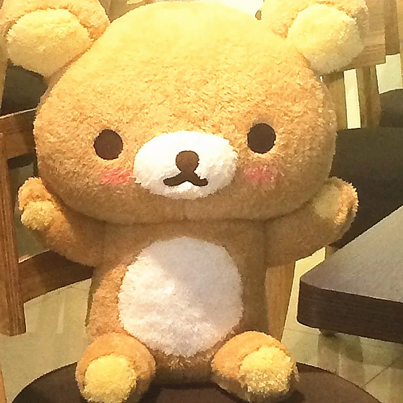 55 гигантский Медведь Rilakkuma плюшевый игрушки Размер жизни расслабляющий медведь
