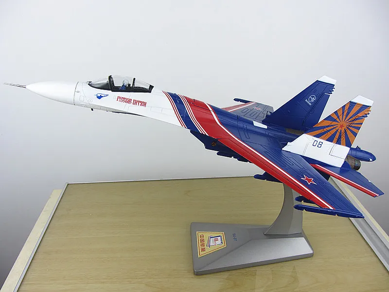 День дождя 1/72 масштаб военная модель игрушки Sukhoi Su-27 Фланкер истребитель русские Рыцари литой металлический самолет модель игрушки