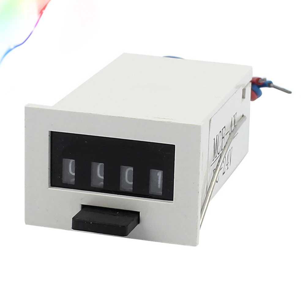 Серый пластиковый корпус DC 24V AC 110V 220V MCF 4X 4 цифровой сброс нажатия сброса
