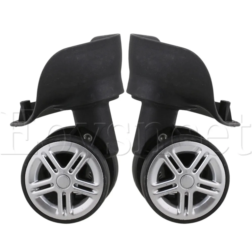 2 шт. 12x8 8x5 9 см пластик левое и правое Поворотное Колесо DIY Замена черный|swivel wheel|wheel