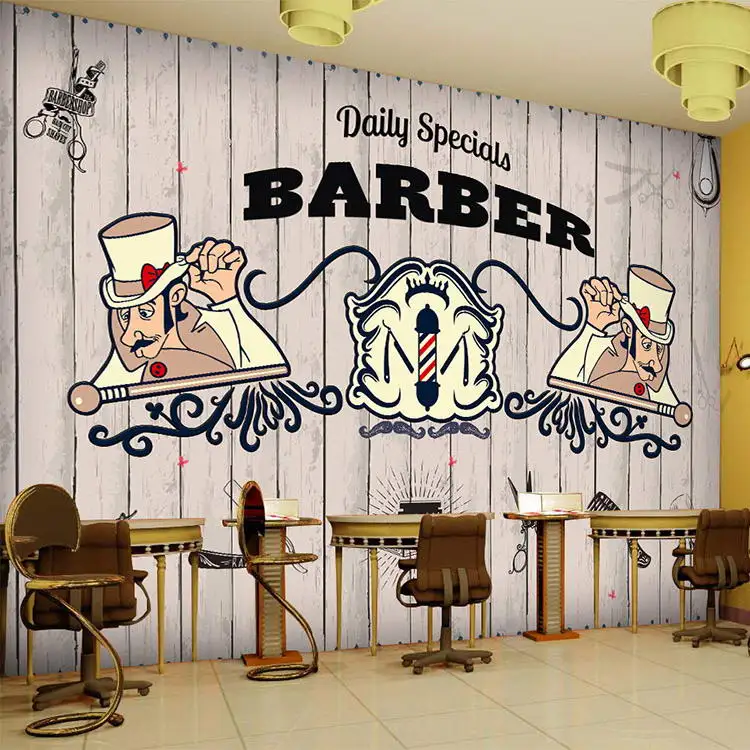 

Custom 3d mural 3D Retro graffiti mural living room sofa TV background wall coffee house study lobby barbershop wallpaper mural