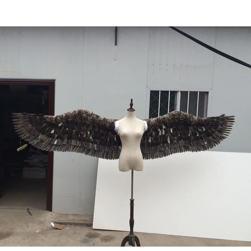 Новинка 2017 черные стильные реквизиты в виде крыльев Ангела для подиума окон