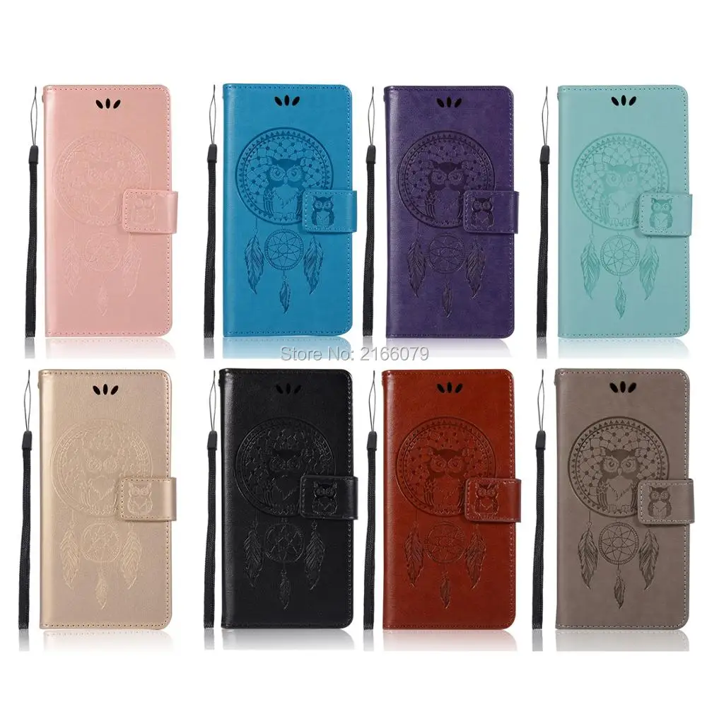 Роскошный флип чехол из искусственной кожи с 3D рисунком совы для Sony Xperia L1 / L2 5 "
