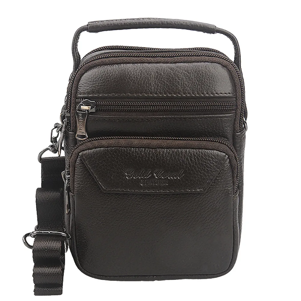 Сумка мессенджер на плечо из натуральной воловьей кожи Мужской Дорожный тоут
