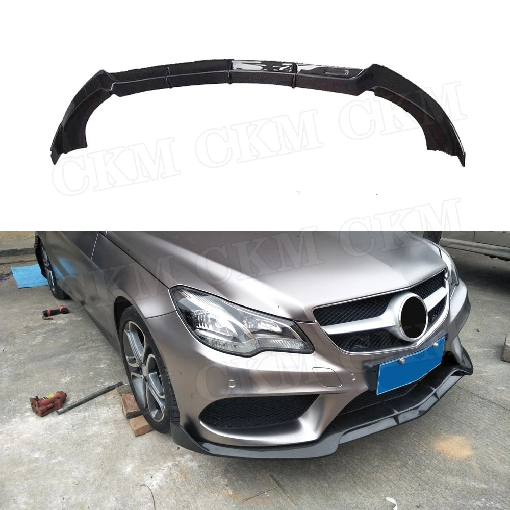 Передний спойлер из углеродного волокна для Mercedes Benz W207 C207 Coupe E200 E260 E300 2 двери 2014 2015