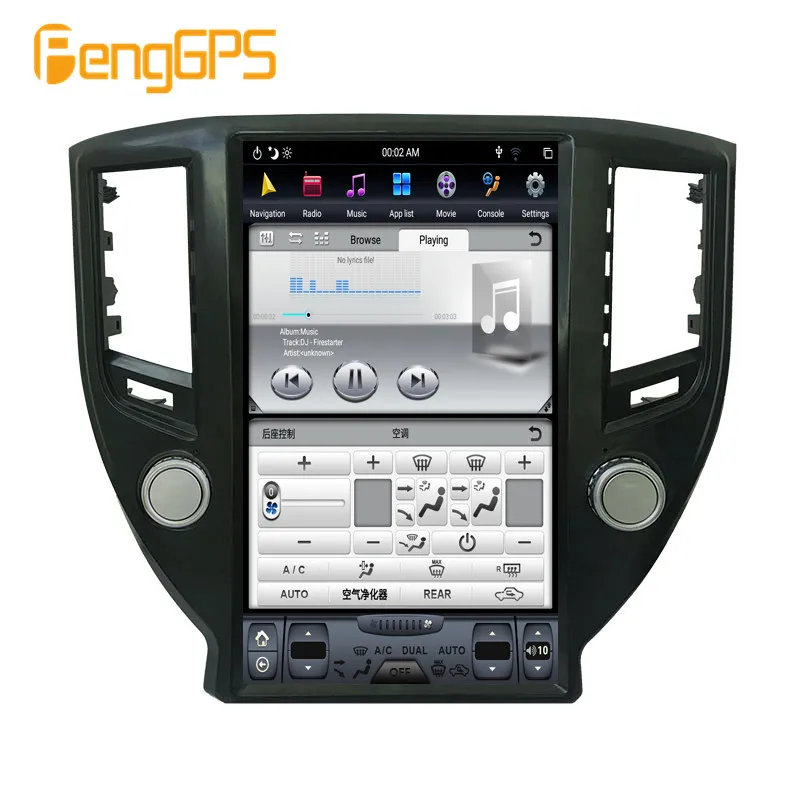 Автомобильная Мультимедийная система Tesla 13 6 дюйма Android 9 0 PX6 4 + 64 ГБ встроенная DSP