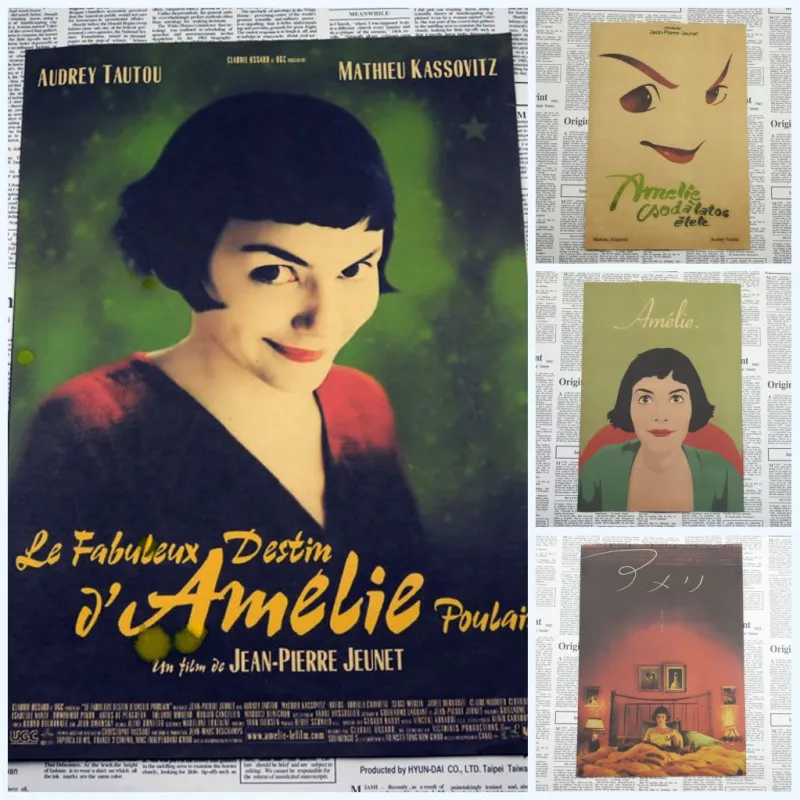 Amelie/постер классического французского фильма/ностальгия/постер из крафт-бумаги