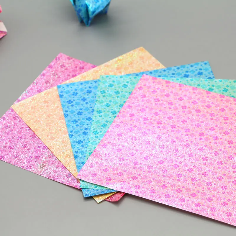 100 шт. квадратный клевер перламутровая бумага для оригами флэш светильник Кая