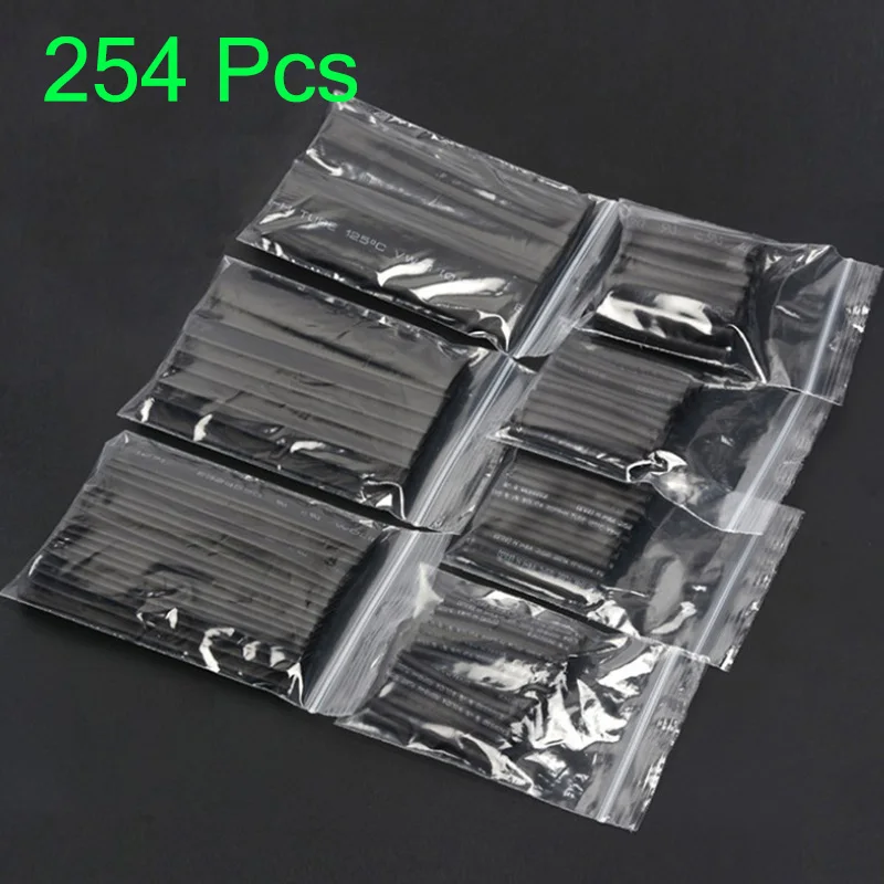 254 pcs Shrinking Набор термоусадочных трубок 530 шт., защита окружающей среды для iphone, защита кабеля, usb-кабель, органайзер, намотка, 530 шт - Цвет: 254 pcs Shrinking