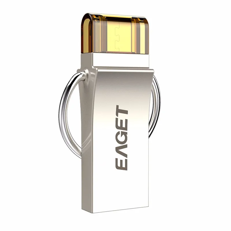 Новые Прибытия EAGET V90 16 ГБ 32 64 Металл USB 3.0 OTG Flash Drive Pen придерживайтесь Pendrives