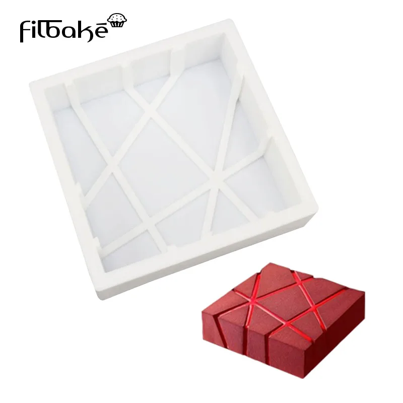 

FILBAKE Cube Square Shaped 3D Silicone Cake Molds Baking Chocolate Muffin Desserts DIY Cake Decorating Tools Baking Accessories