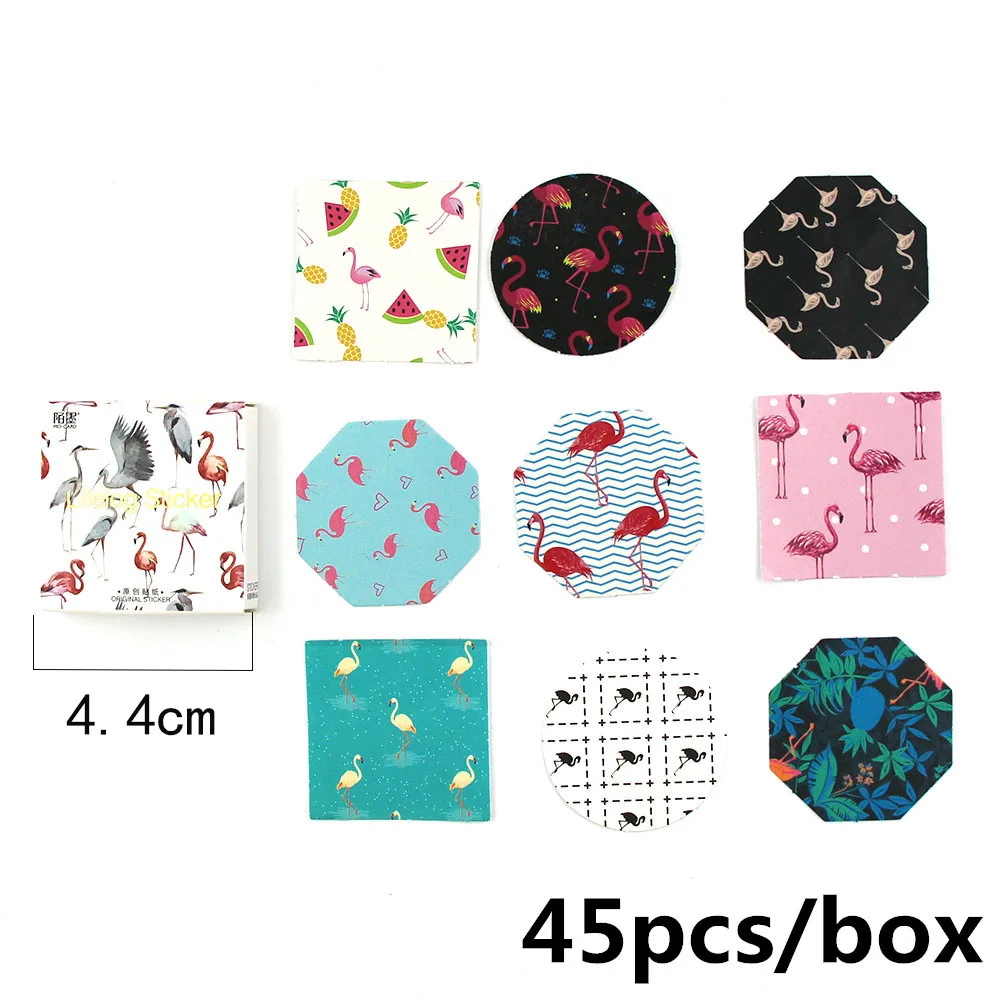 Мини наклейки в коробках декоративные дневник альбом этикетки забавная печать