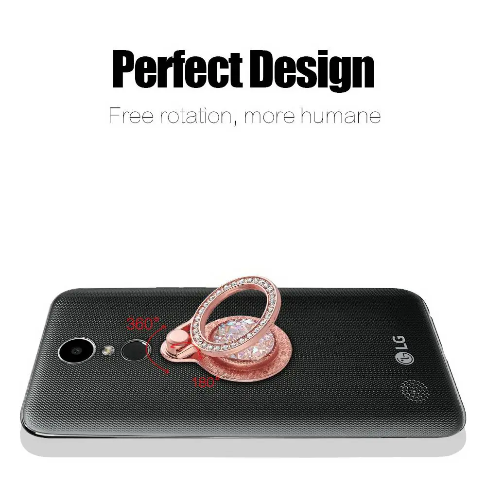 Кольцо на палец держатель телефона Bling Diamond смартфон подставка для iPhone samsung
