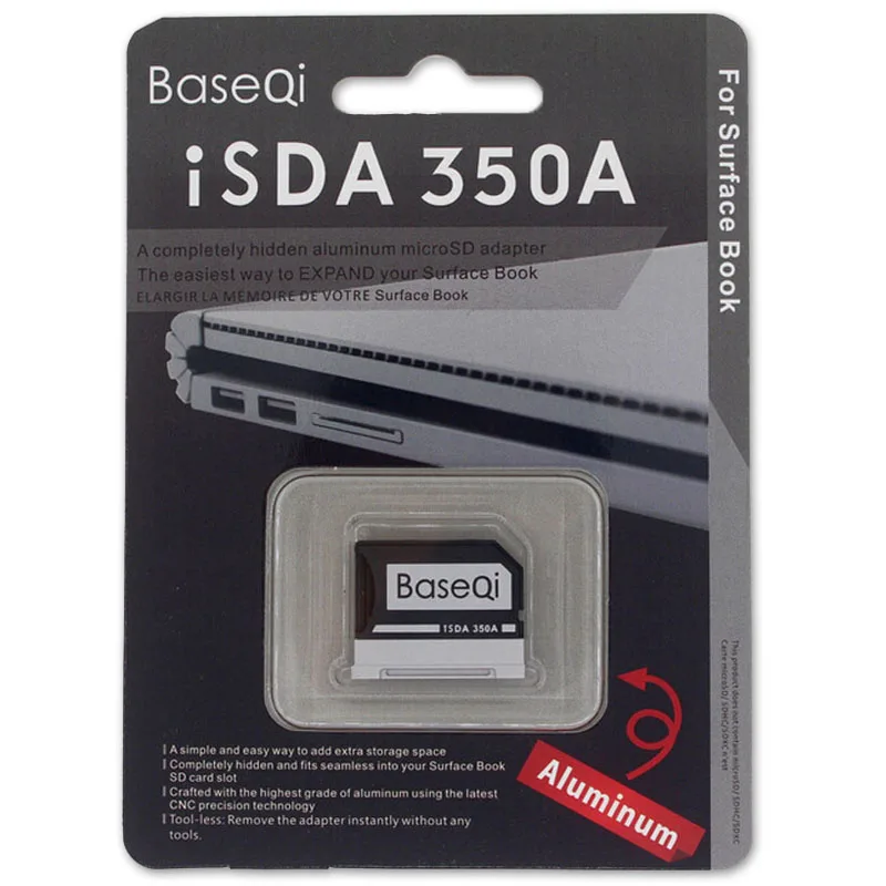 BASEQI 350A Stealth Minidrive Microsd адаптер для Microsoft Surface Book13.5 ''/Surface Book2 13 5 дюйма|adapter|adapter microsd