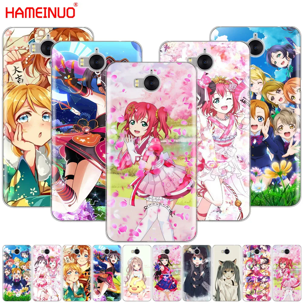 HAMEINUO чехол для сотового телефона с аниме Love Live huawei honor 3C 4X 4C 5C 5X 6 7 Y3 Y6 Y5 2 II Y560