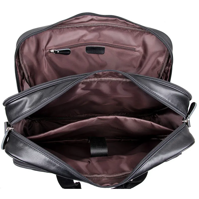 Мужские черные сумки мессенджеры из натуральной кожи портфель для ноутбука 15 6