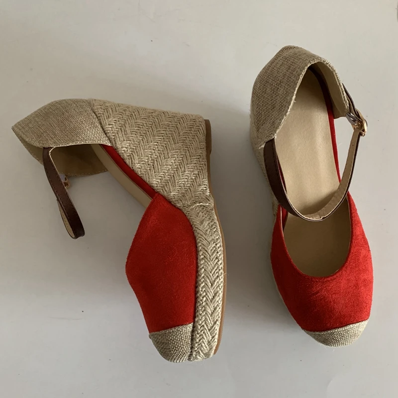 Женские эспадрильи ASILETO женские сандалии на танкетке высокие каблуки платформа в