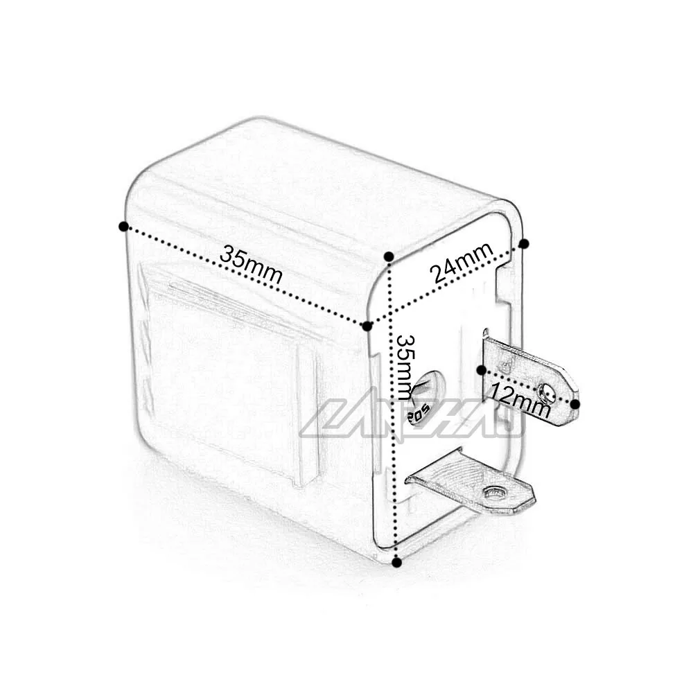 2 Pin DC-12V мотоцикл светодиодный сигнал поворота резистор света Индикатор мигалка регулятор скорости мигалка реле