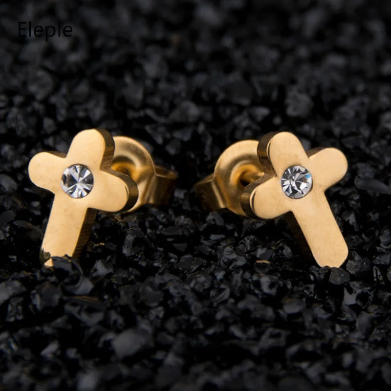 Крестик позолоченный гвоздь для ногтей eleplle уникальный флэш кубический цирконий