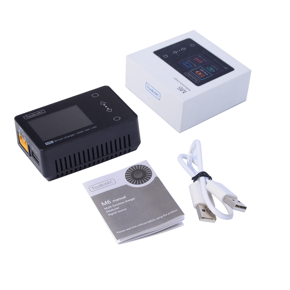 ToolkitRC M6 150 Вт 10A 2 6S Мини карманная модель зарядное устройство серво балансирующее
