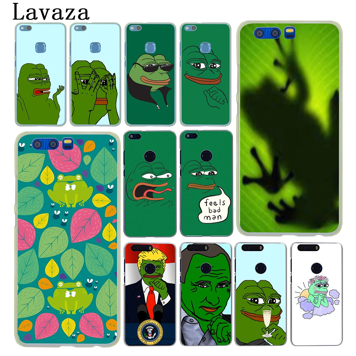 Lavaza лягушка мем pepe Твердый переплет чехол для huawei Y9 Y6 Y7 Prime 2018 2019 Honor 20 8C 8X8 9 9X10 Lite 7C 7X