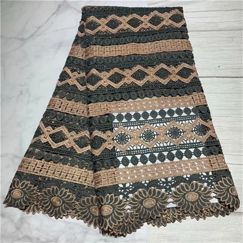 2019 Последнее африканское швейцарское кружево высокого качества Guipure Cord Fabric с камнями французское тюль кружевные ткани для вечерних платьев.