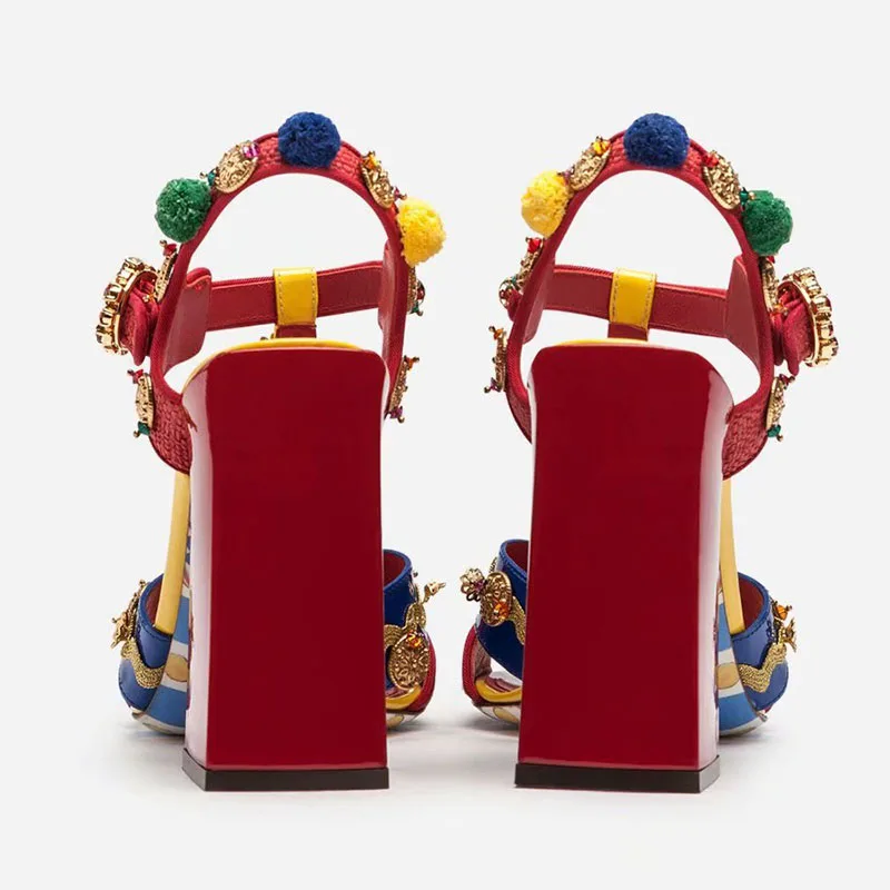 Богемные сандалии гладиаторы 2019 женские Босоножки с открытым носком женская