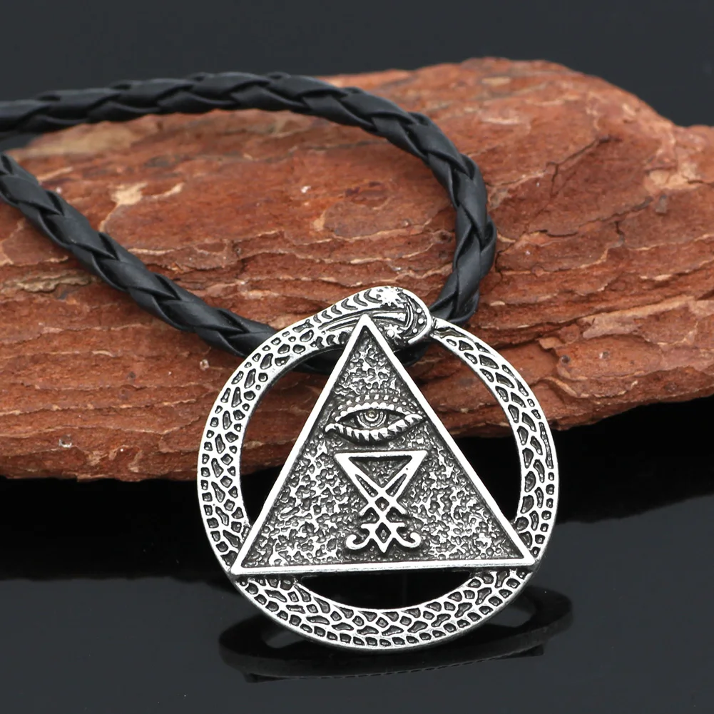 Церковь Сатаны очарование Pagan Wiccan талисман все сеет амулет в виде глаза сигил из