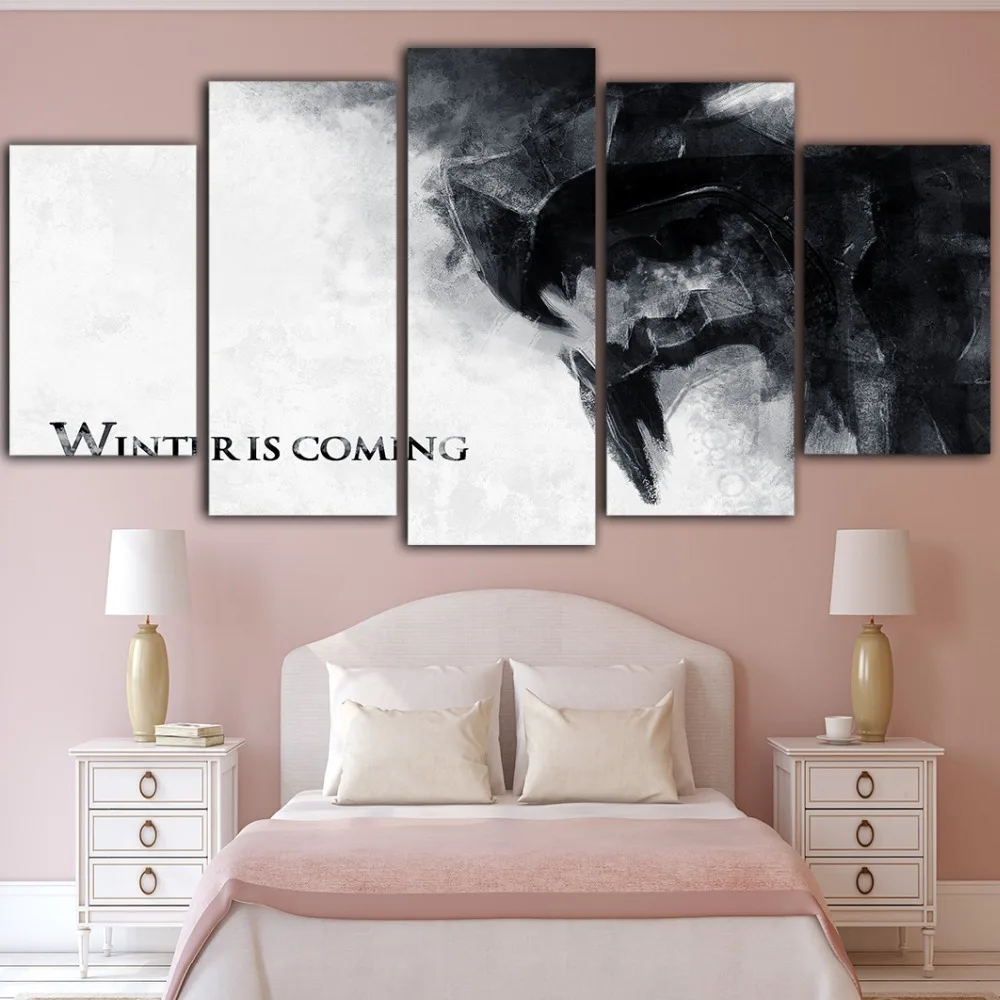 5 штук Игра престолов Холст Картина табло росписи плакаты и принты гостиная Tableau