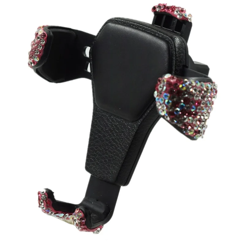 Car Phone Holder Автомобильный держатель для телефона Tongdaytech для iPhone X XS, универсальная кристальная подставка для мобильного телефона, Магнитная подставка для крепления на вентиляционное отверстие для samsung S10 - Цвет: Car Phone Holder