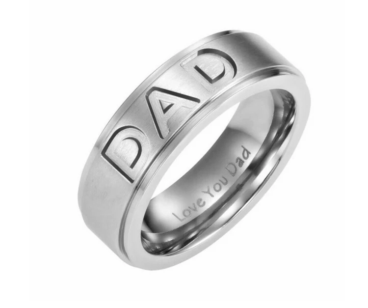 Модные мужские ювелирные изделия из нержавеющей стали с гравировкой