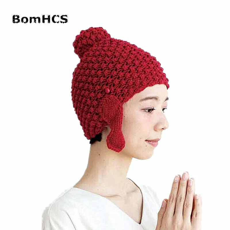 Шляпа Будды BomHCS Maitreya забавная вязаная шапочка ручной работы подарок на