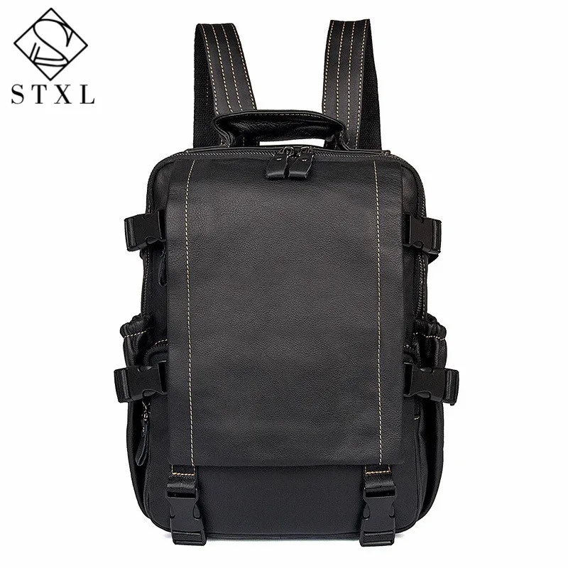 STXL 2018 new Autumn men and women Korean backpack header soft leather fashion | Багаж и сумки