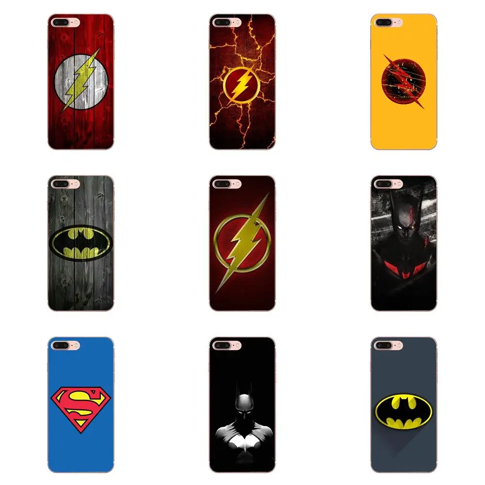 Супер герой флэш Dc Comics логотип для Apple iPhone 4 4S 5 5C 5S SE 6 6S 7 8 Plus X XS Max XR мягкий