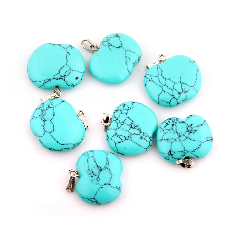 50pcs Natural Stone Apple sharp Hexagonal Charms Beads Chakra Crystal Pendant for Necklace Jewelry Making Women Girls Wholesale |