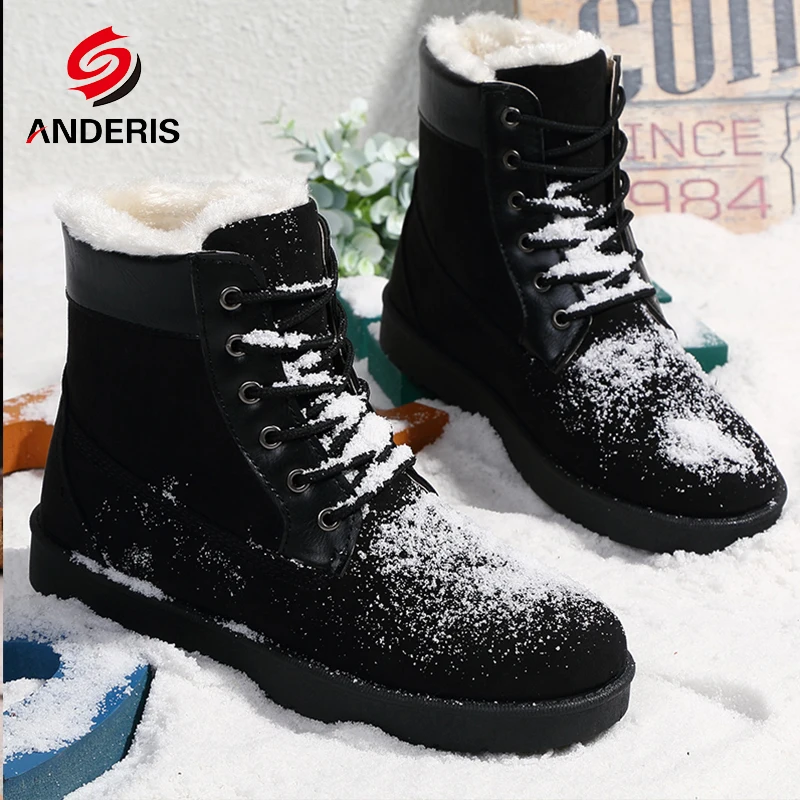 Моды для Мужчин Снегоступы Человек Нового Вопроса Замши Стадо Сапоги мужчины